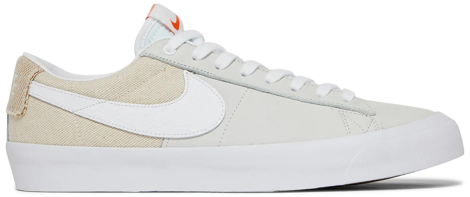Кроссовки Nike SB Zoom Blazer Low Pro GT ISO оранжевого цвета с белой этикеткой DH9539-100 Мужские 10,5