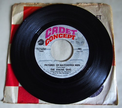 STATUS QUO / PICTURES OF MATCHSTICK MEN / ORIG US CHESS CADET 7" SINGLE / 1968 - Picture 3 of 3