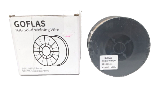 GOFLAS .035" 0.9mm-2 Lbs Spool Carbon Steel Mig Solid Welding Wire - Picture 1 of 2