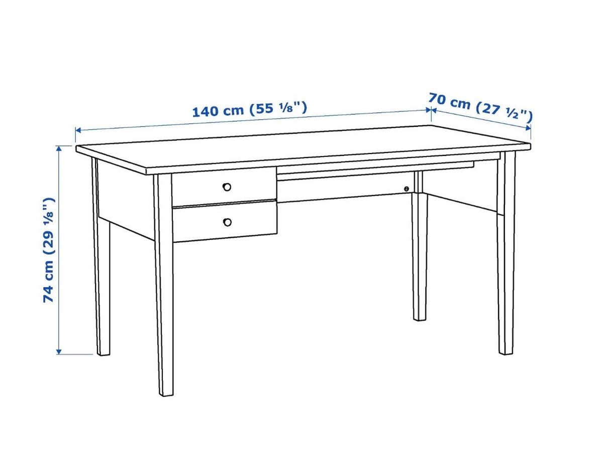 ARKELSTORP Modern Home Office Desk, 140x70x74 cm, Black | eBay