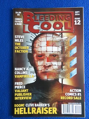 BLEEDING COOL #12   AVATAR  SEPTEMBER 2014 CLIVE BARKER HELLRAISER