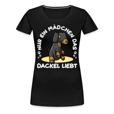 Dackel Mädchen T-Shirt Frauen Teckel Geschenk