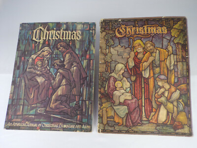 Two Vintage Christmas ''American Annuals Of Christmas Literature Art'' 1950 & 1961
