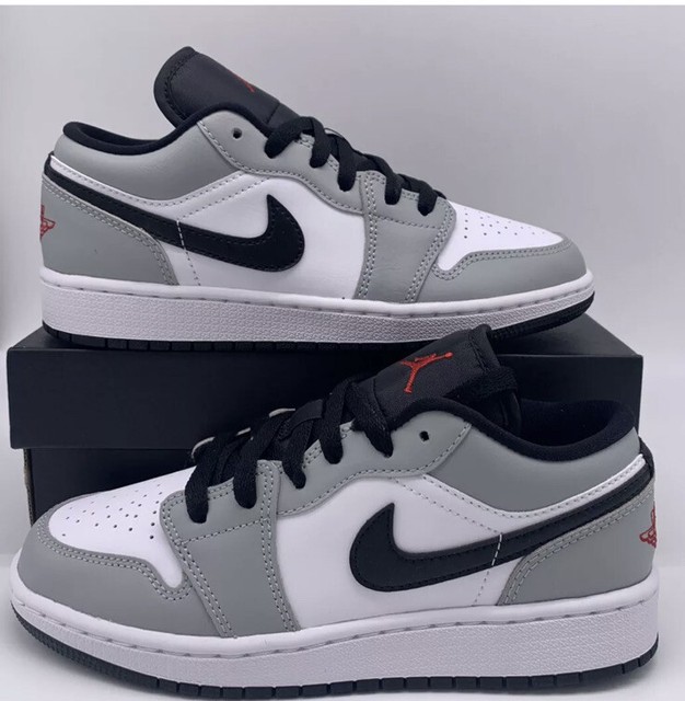Nike Air Jordan 1 Low Light Smoke Grey Size 7y 553560 030 for sale online | eBay