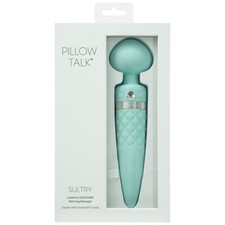 Pillow Talk SULTRY G-Spot Wand Massager Silky Silicone & Swarovski Crystal