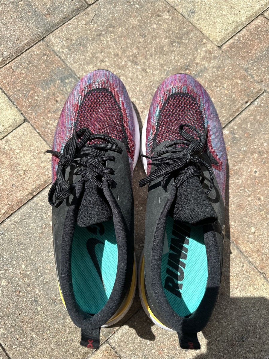 Nike‎ Odyssey React Flyknit 2 Mens Running Shoes Black Multi Color AH1015-005 12 Nike Odyssey React Flyknit 2 Black Multi AH1015 005 Men main image 3