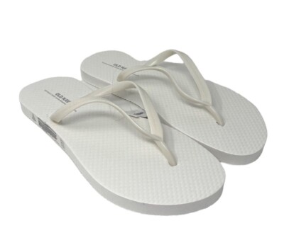 Old Navy Sandals for Women Flip Flop White Rubber Summer