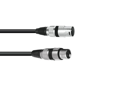 OMNITRONIC XLR Kabel 3pol 1m sw