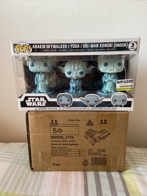 funko pop star wars 3 pack skywalker-yoda-obi wan glow in the dark amazon excl 