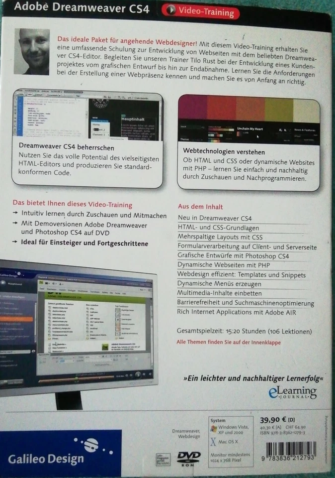 Adobe Dreamweaver CS4-Das umfassende Video-Training | Software | DVD Rom PC&Mac  - Bild 2 von 4