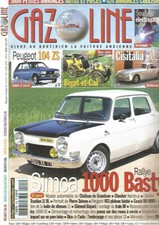 GAZOLINE N°125 SIMCA 1000 BASTY / PEUGEOT 104 ZS / BEGOT & CAIL / CISITALIA 202C