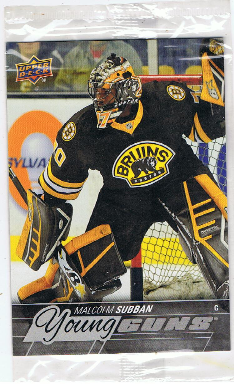 2015 16 UD Oversized Young Guns MALCOLM SUBBAN  RC Boston Bruins Jumbo # 211