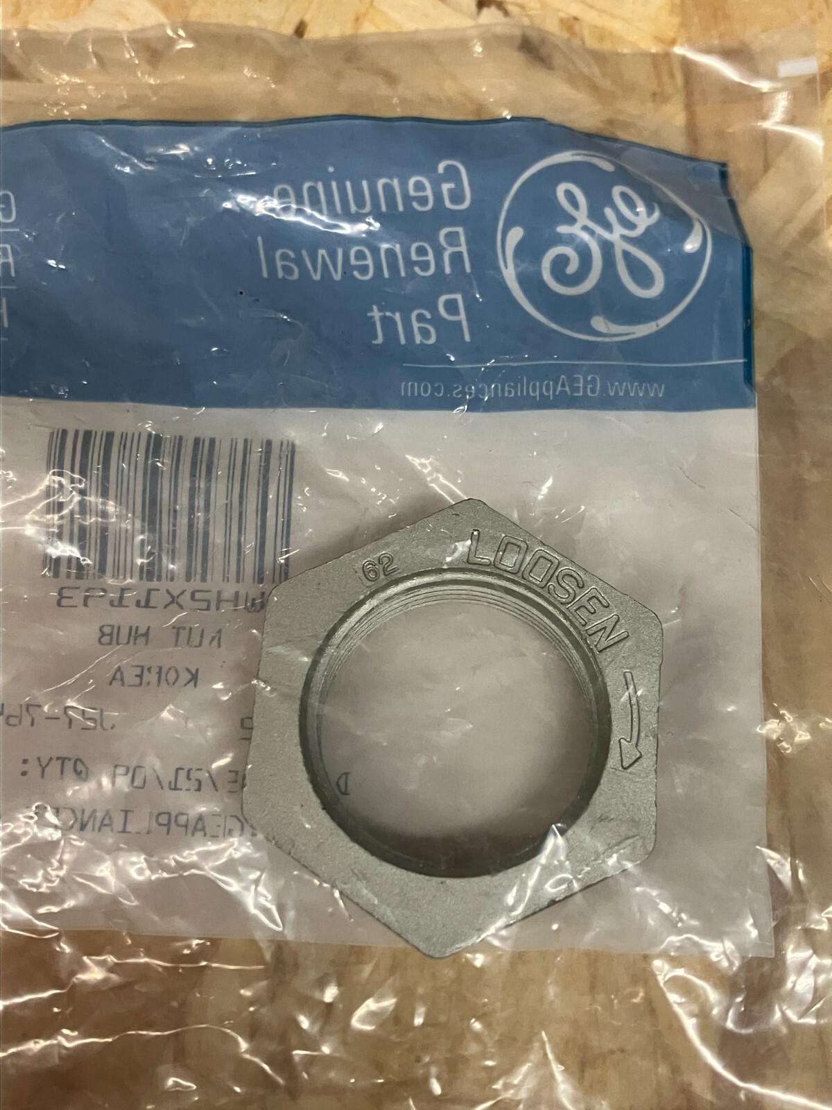 WH2X1193 GE Washer Hub Nut *New OEM* WG04F03627 eBay