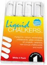 Paper  Twine Liquid Chalk Markers - Strong, Bold White, 4 Pack
