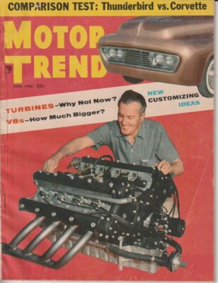 Motor Trend Comparison Test: Thunderbird vs. Corvette June 1956 KL2421