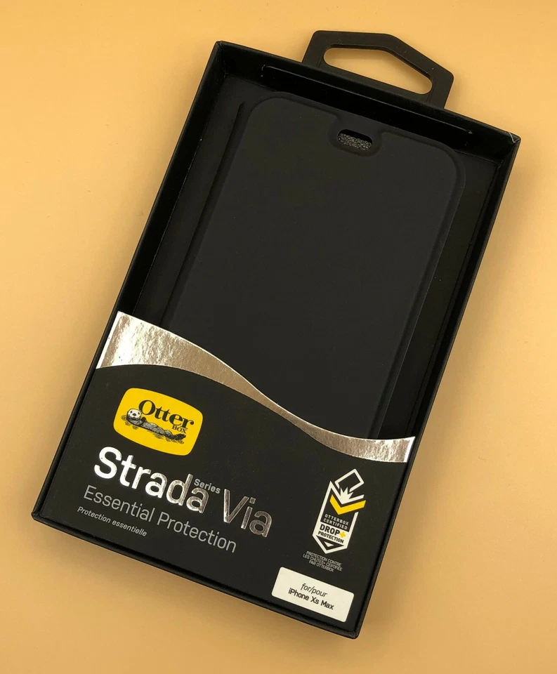 Otterbox Strada Via Soft-Touch Folio Wallet Case for Apple iPhone Xs Max Black - Image 2 of 4