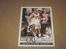 IZIANE CASTRO MARQUES AUTOGRAPHED 2006 RITTENHOUSE WNBA CARD # 73 SEATTLE STORM