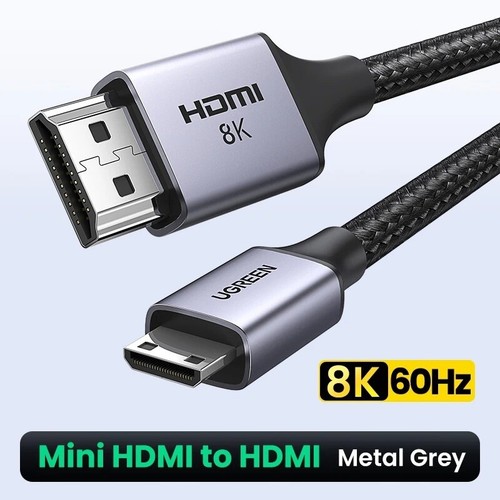 UGREEN Mini HDMI to HDMI 2.1 Cable 8K/60Hz HD For Raspberry Pi Camera Camcorder - Picture 7 of 7