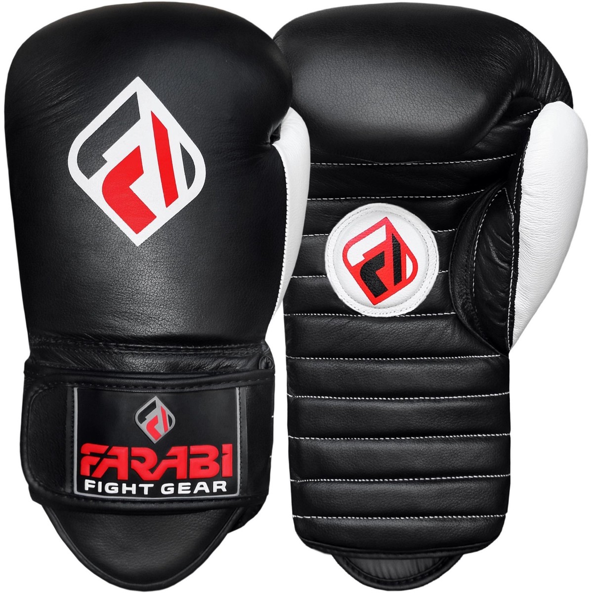 Farabi 16oz Boxing Gloves – Real Grain Leather Training Gloves For Sparring & Bag Work