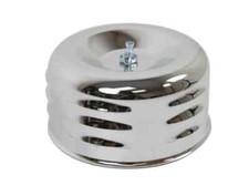 Chrome Air Cleaner - 4 X 2 78 - Louvered 2 58 Neck - Hot Rod - Rat Rod