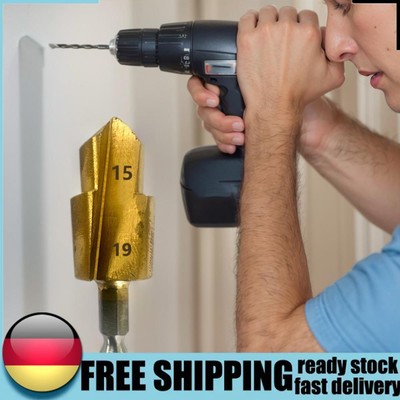 6.35mm Hexagonal Shank Step Drill Full Open Process Water Pipe Connection Tool