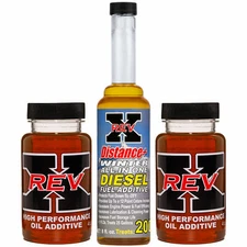 REV-X Diesel Oil Additive & Winter Fuel Kit HEUI Stiction Fix + Fuel Treatment