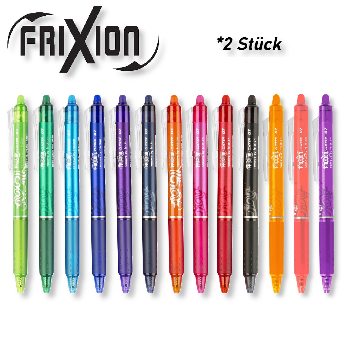 Set De 4 Unidades Frixion Clicker Pilot Multicolor