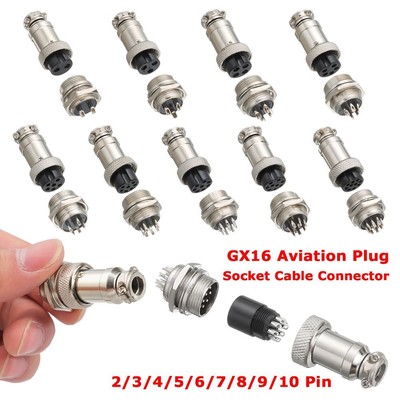 Mount Adapter Aviation Plug M16 Male / Female Socket Cable Connector GX16