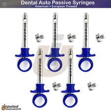 5Pcs Dental Anesthetic Self Aspirating Syringe 1.8ml Auto Passive Injector
