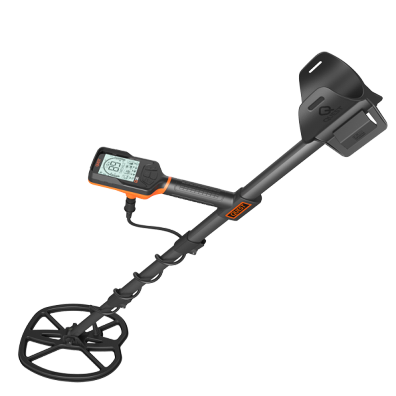 Quest Q30+ Metal Detector w/Wirefree Lite Headphones& RaptorX TurboD 9x11" Coil - Picture 6 of 8