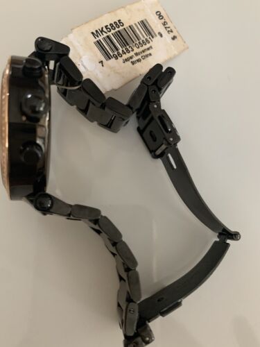 Michael Kors MK5885 Black Dial/Bracelet Women’s Watch With Glitz Accents NWT$275 - 第 5/5 張圖片
