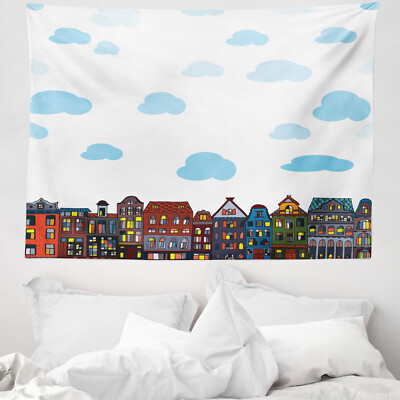 Amsterdam Mikrofaser Breiter Wandteppich Fluffy Clouds Residency