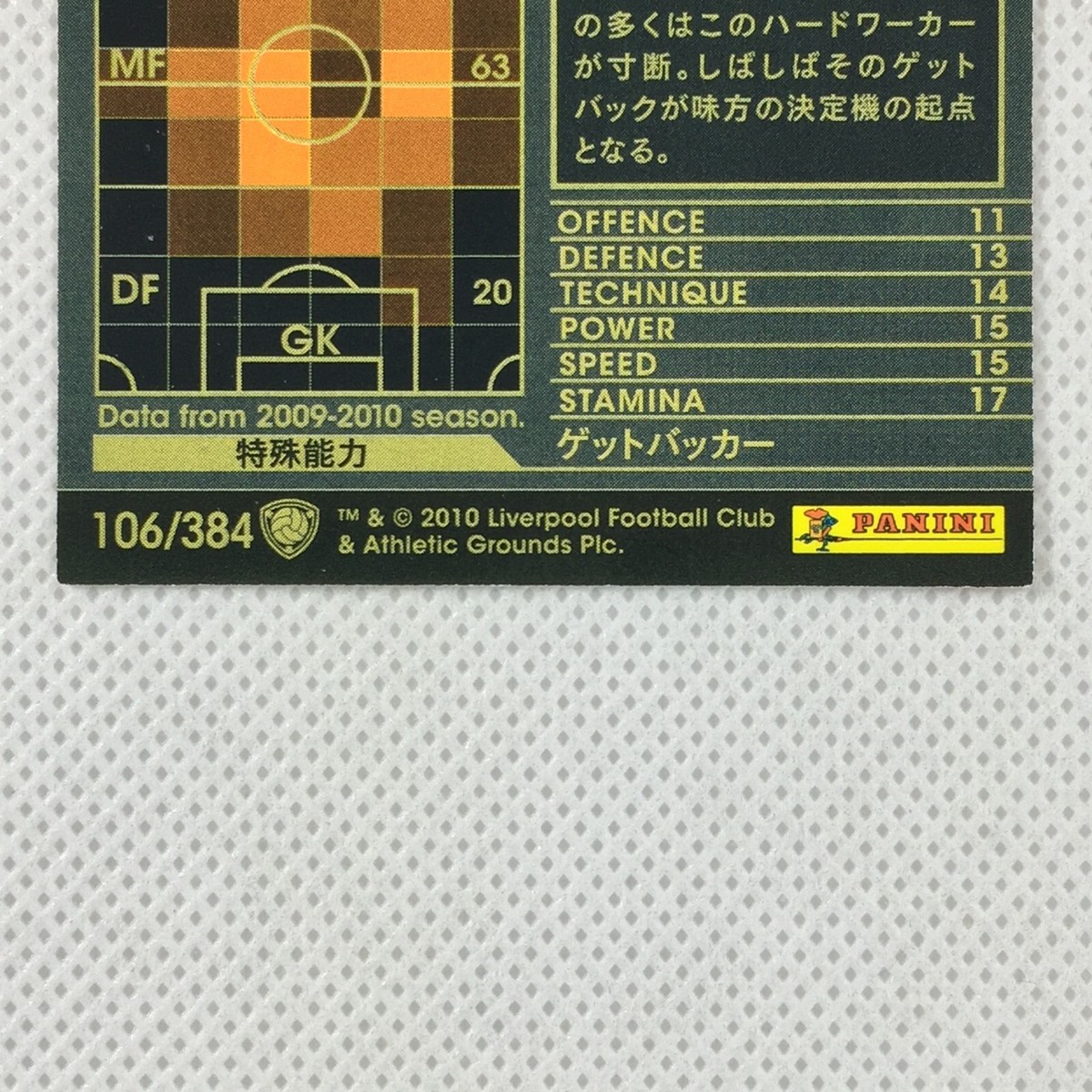 Panini WCCF 2009-10 Lucas Liverpool 106 Lazio Brazil Japan | eBay