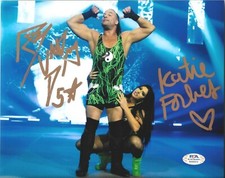 Rob Van Dam & Katie Forbes Impact TNA Signed Autograph 8x10 Photo w/ PSA COA