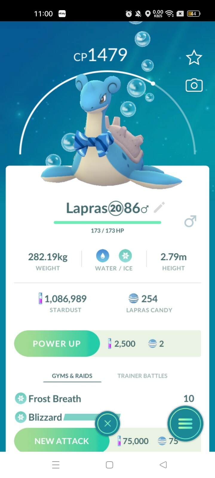 Lapras ( Wearing Scarf ) Pokemon Tr@de Go