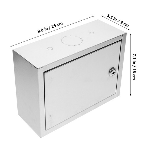 Milk Box Wall Mounted Lockable Milk Box Multi-use Wall Mount Mail Box Milk Case - Picture 2 of 12