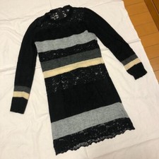 Dolce & Gabbana Dress Lace Womens Size 42 Black Used from JP
