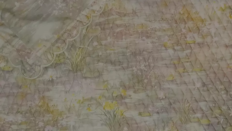 CONJUNTO DE 2 FRONHAS DE TRAVESSEIRO ACOLCHOADAS ROSA FLORAL LÍRIOS D'ÁGUA MONET - Imagem 2 de 3