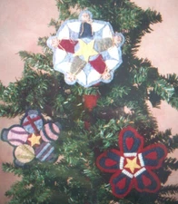 Hearts & Mittens angels Christmas balls  ornaments wool embroidery pattern