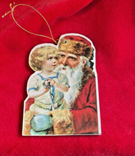 Christmas Hanging Santa Cardboard Ornament
