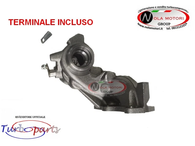 TURBO TURBINA COLLETTORE SCARICO FIAT 500 PANDA PUNTO LANCIA YPSILON TWINAIR - Immagine 2 di 3