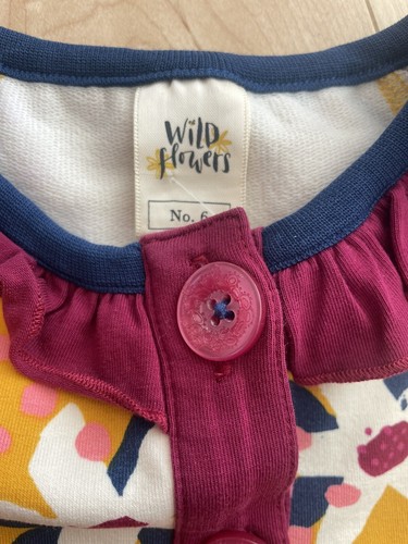Wild Flowers Shirt Top Size 6 - Picture 2 of 3