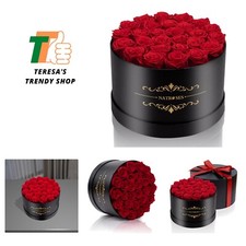 27 Piece Forever Preserved Roses in a Box, Preserved Flowers for Delivery Bir...