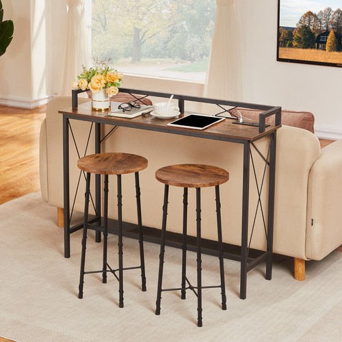 Console Table with Power Outlet 39/55/70" Long Narrow Sofa Entryway Side Table - Picture 16 of 24