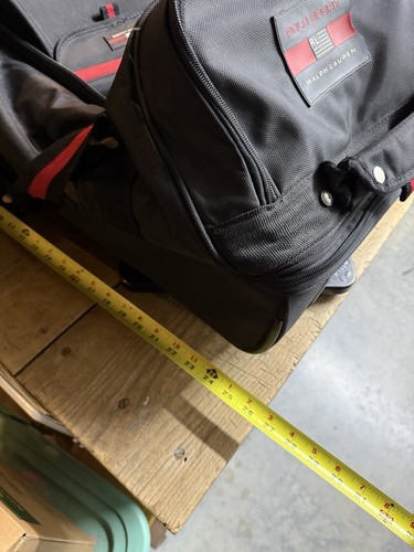 VTG Polo Sport Ralph Lauren Large 27" Rolling Duffel Bag Suitcase Black Duffle - Picture 18 of 21