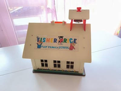 Vintage Fisher Price 1971 School House #923   Original Haus   Selten & Sammlerwe