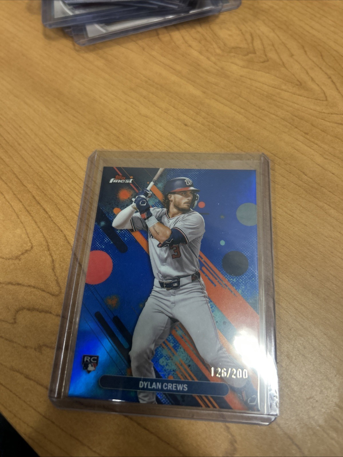 Dylan Crews 2025 Topps Finest Baseball #34 Blue Refractor /200 - Nationals