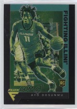 2021-22 Panini Chronicles Draft Picks Flux Black Ayo Dosunmu #244 4z8