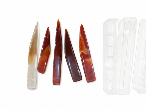 Pre-Owned 5PCS Agate Burnisher Set Jewelry Polishing Tool | FREE US SHIPPING
