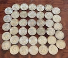 Roll of 40 Washington Quarters 90% Silver Coins $10 Face Value Mixed Dates